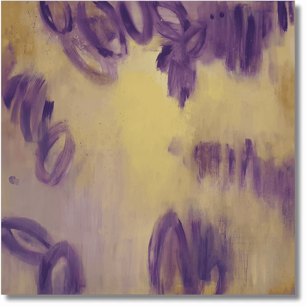 "Modernes Wandbild im Showroom Augsburg - Abstrakte Malerei von Janet Bieder"