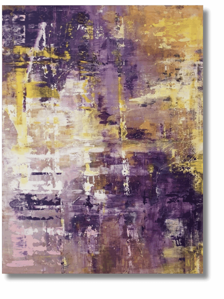 "Modernes Wandbild im Showroom Augsburg - Abstrakte Malerei von Janet Bieder"