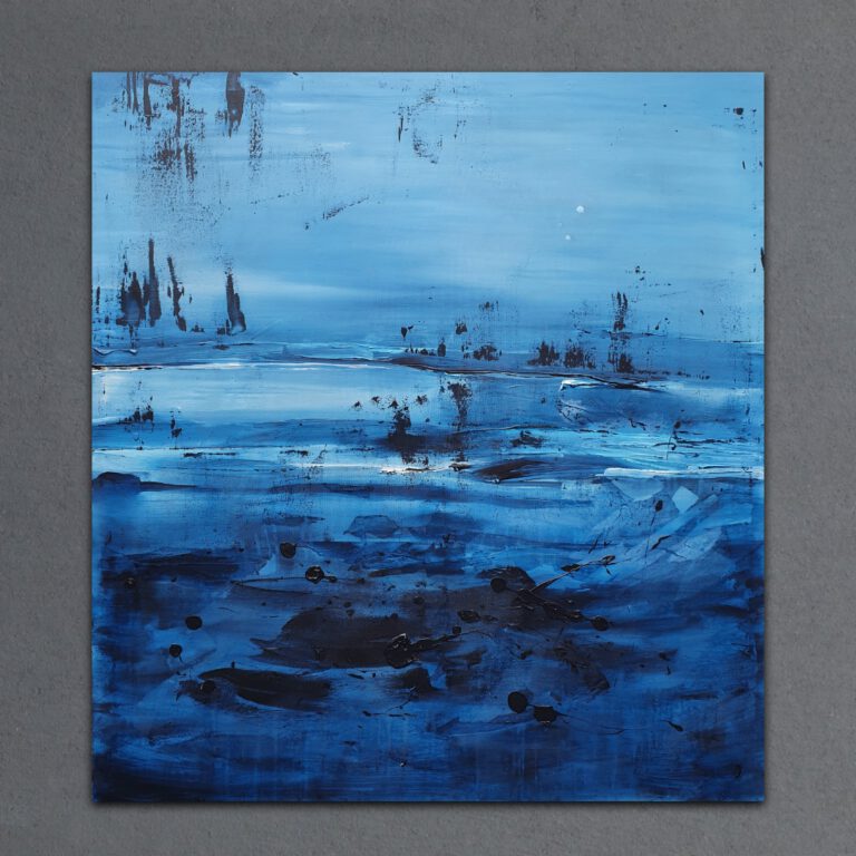 "Modernes Wandbild im Showroom Augsburg - Abstrakte Malerei von Janet Bieder"