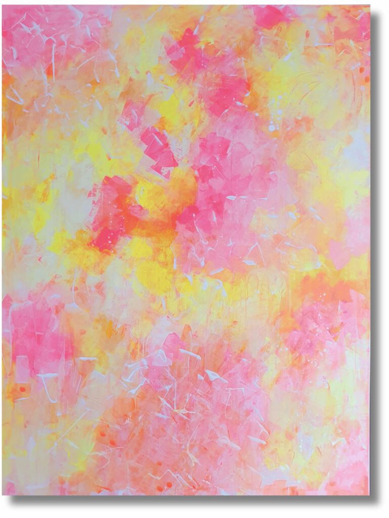 "Modernes Wandbild im Showroom Augsburg - Abstrakte Malerei von Janet Bieder"