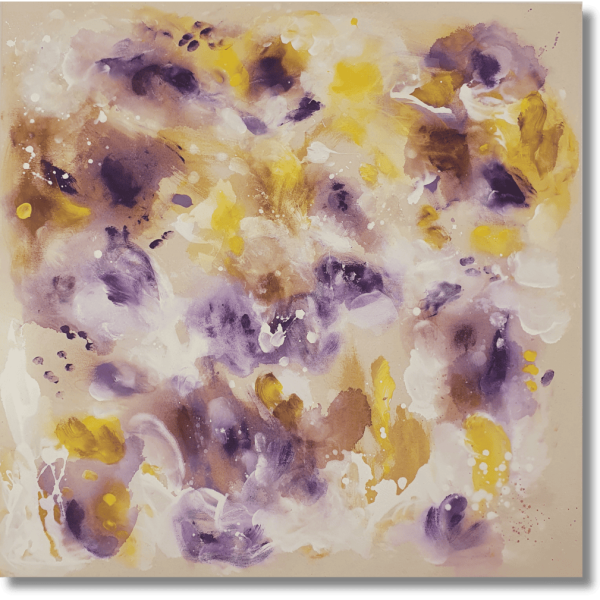 "Modernes Wandbild im Showroom Augsburg - Abstrakte Malerei von Janet Bieder"